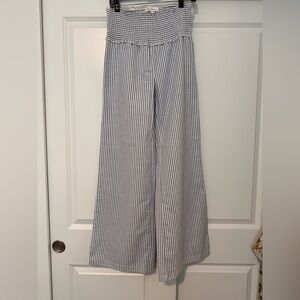 Striped Wide-Leg Pants